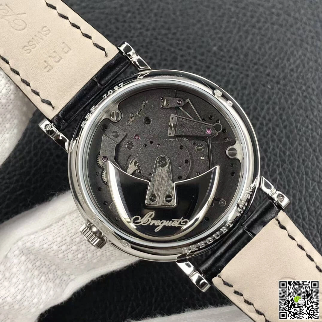 Breguet Tradition 7097 7097BB G1 9WU ZF Factory 1:1 Best Edition Replica Watch Black Leather Strap