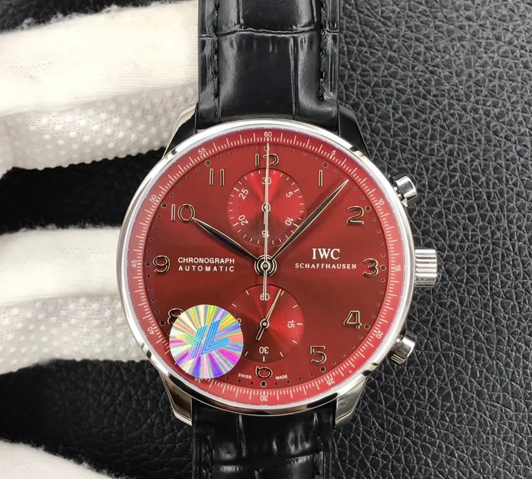 IWC Portugieser Chronograph IW371616 YL Factory 1:1 Best Edition Replica Watch Stainless Steel Bezel