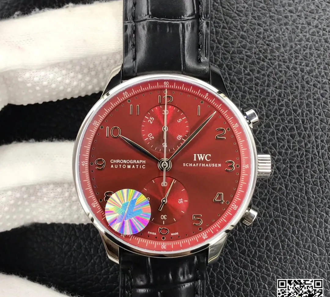 IWC Portugieser Chronograph IW371616 YL Factory 1:1 Best Edition Replica Watch Stainless Steel Bezel
