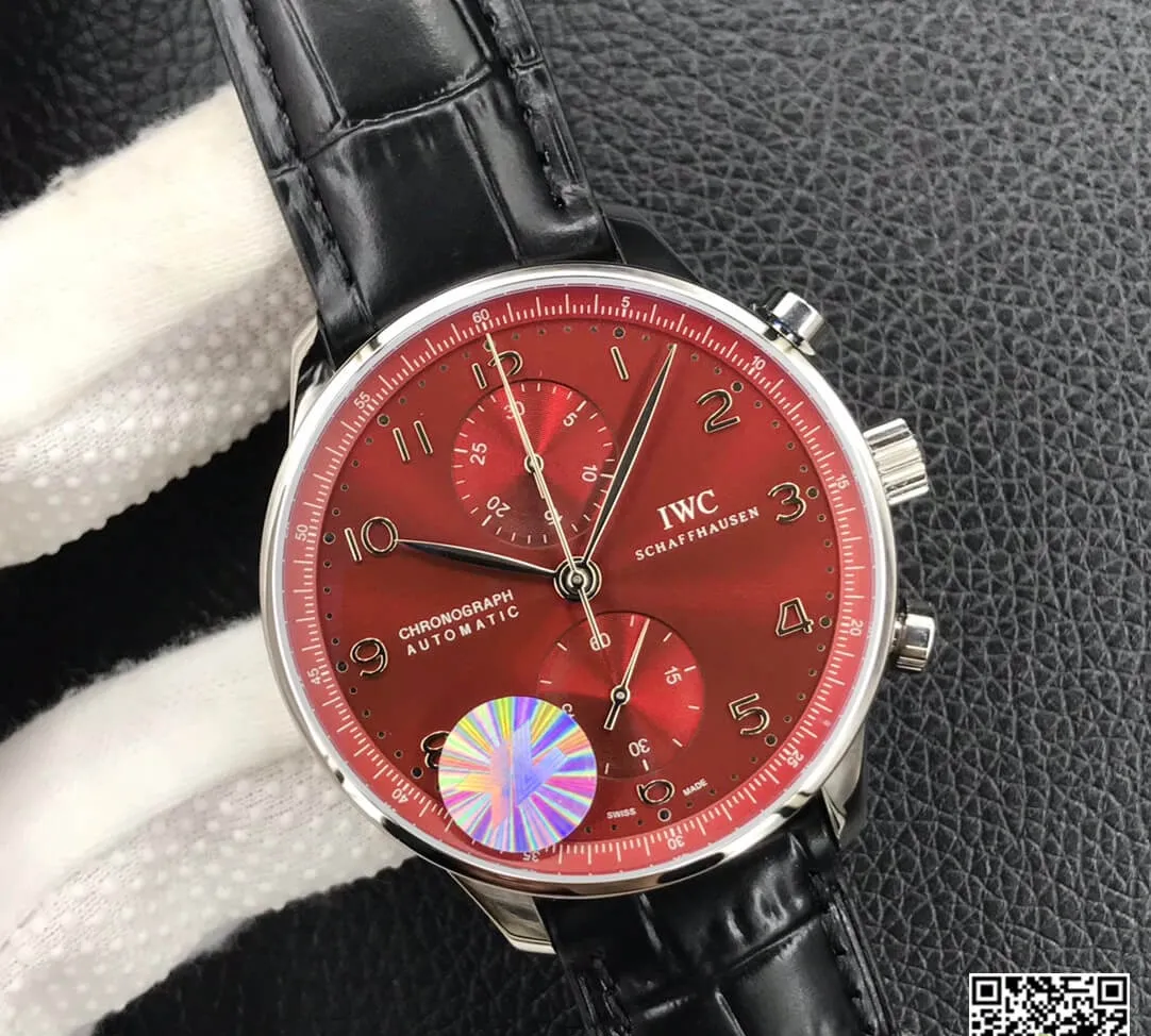 IWC Portugieser Chronograph IW371616 YL Factory 1:1 Best Edition Replica Watch Stainless Steel Bezel