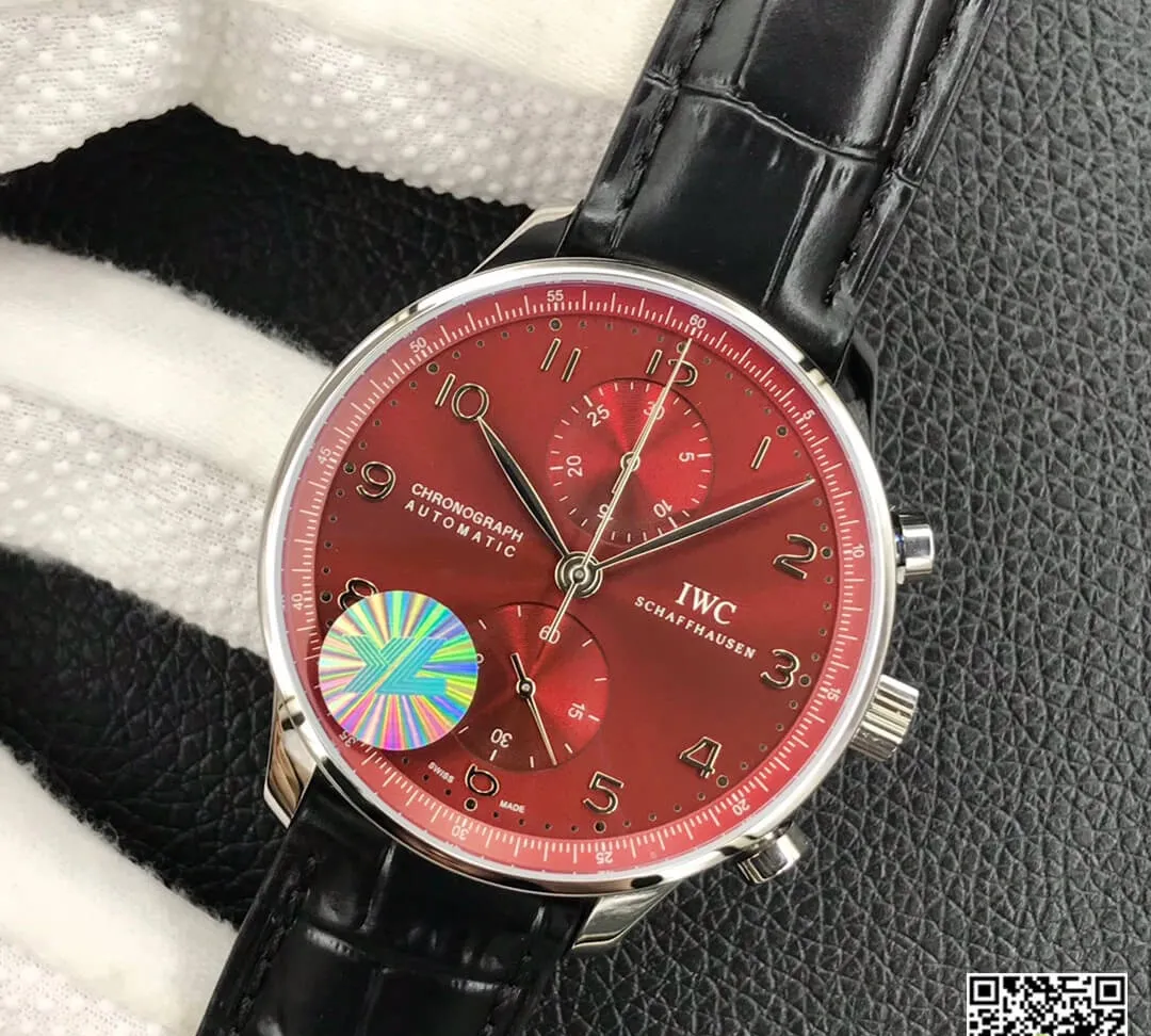 IWC Portugieser Chronograph IW371616 YL Factory 1:1 Best Edition Replica Watch Stainless Steel Bezel