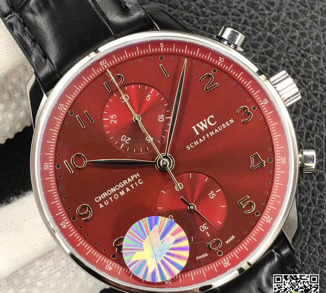 IWC Portugieser Chronograph IW371616 YL Factory 1:1 Best Edition Replica Watch Stainless Steel Bezel