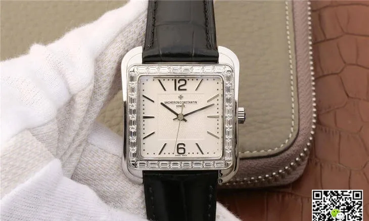 Vacheron Constantin Historiques 86300 GS Factory 1:1 Best Edition Replica Watch Black Strap