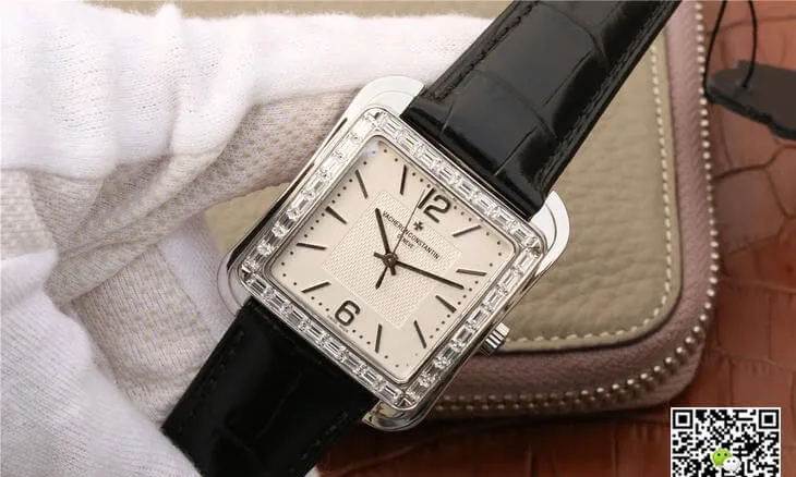 Vacheron Constantin Historiques 86300 GS Factory 1:1 Best Edition Replica Watch Black Strap