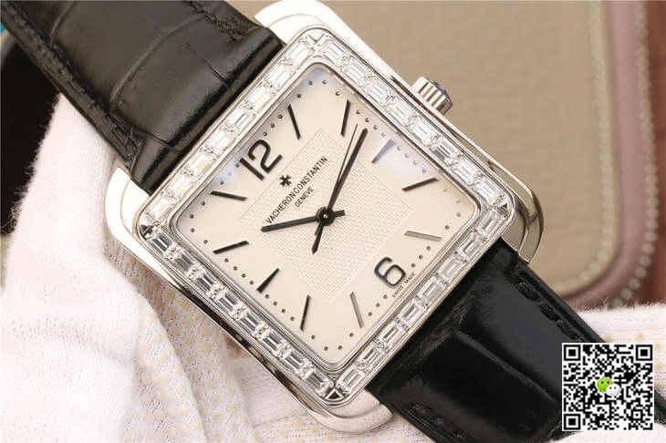 Vacheron Constantin Historiques 86300 GS Factory 1:1 Best Edition Replica Watch Black Strap
