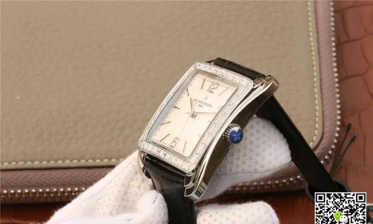 Vacheron Constantin Historiques 86300 GS Factory 1:1 Best Edition Replica Watch Black Strap