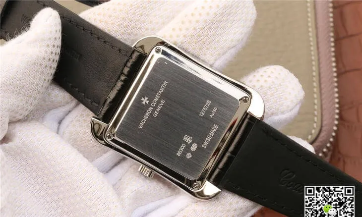 Vacheron Constantin Historiques 86300 GS Factory 1:1 Best Edition Replica Watch Black Strap