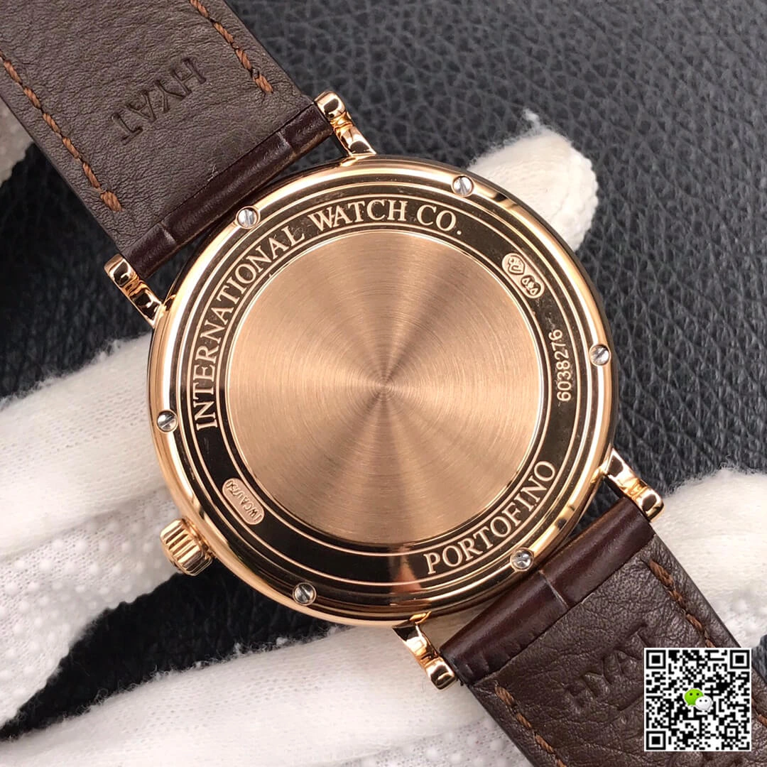 IWC Portofino Moon Phase IW459401 MKS Factory 1:1 Best Edition Replica Watch Brown Leather Strap