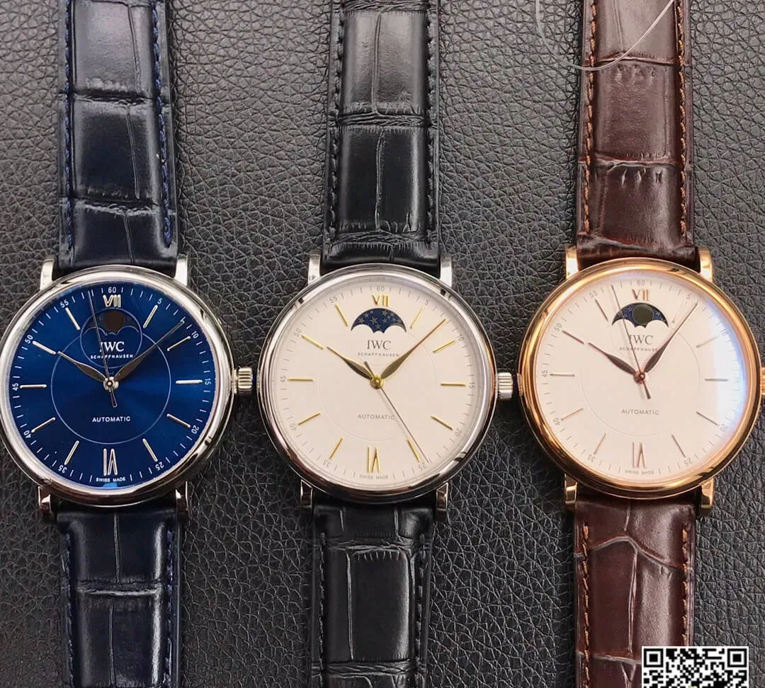 IWC Portofino Moon Phase IW459401 MKS Factory 1:1 Best Edition Replica Watch Brown Leather Strap
