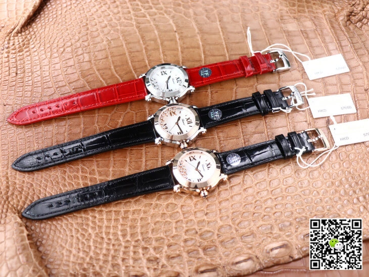 Chopard Happy Sport 278492-9001 YF Factory 1:1 Best Edition Replica Watch Red Strap