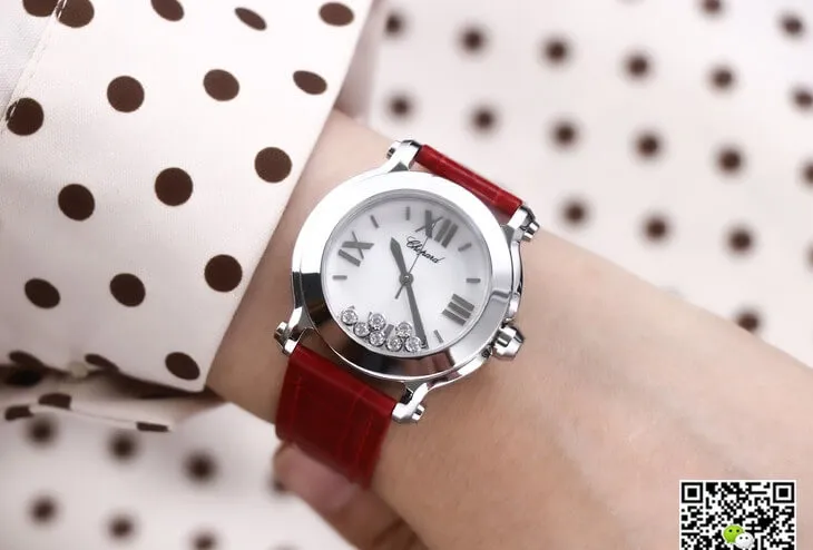 Chopard Happy Sport 278492-9001 YF Factory 1:1 Best Edition Replica Watch Red Strap