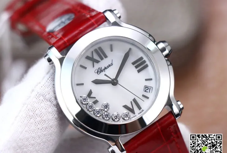 Chopard Happy Sport 278492-9001 YF Factory 1:1 Best Edition Replica Watch Red Strap