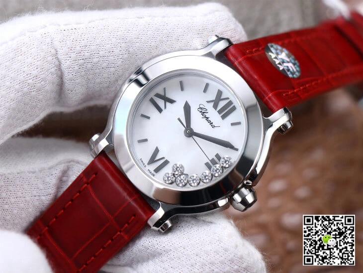 Chopard Happy Sport 278492-9001 YF Factory 1:1 Best Edition Replica Watch Red Strap