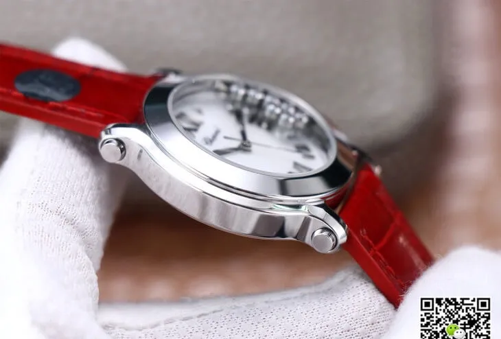 Chopard Happy Sport 278492-9001 YF Factory 1:1 Best Edition Replica Watch Red Strap