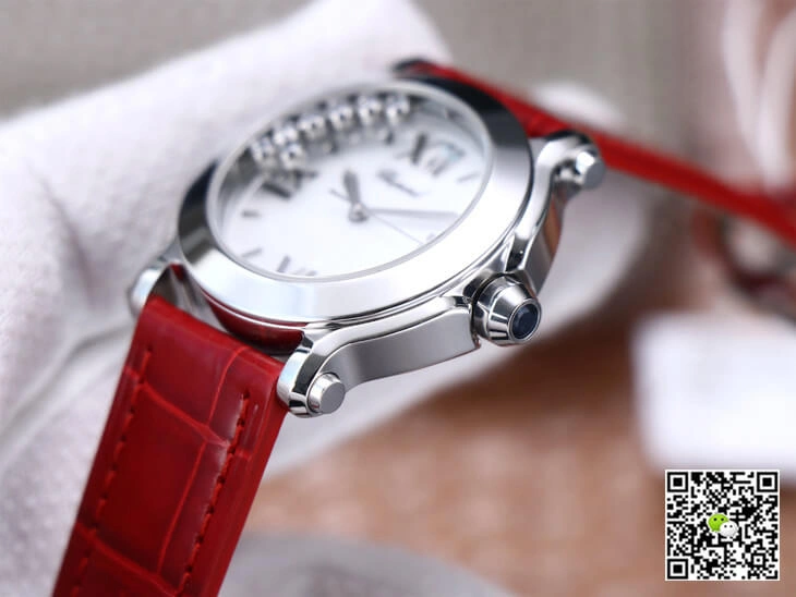 Chopard Happy Sport 278492-9001 YF Factory 1:1 Best Edition Replica Watch Red Strap