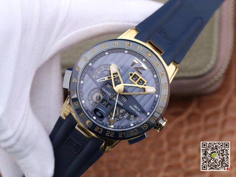 Ulysse Nardin El Toro 322-00-3 BQ All Working GMT Calendar Mechanical Watches 1:1 Best Edition Replica Watch Swiss UN-32