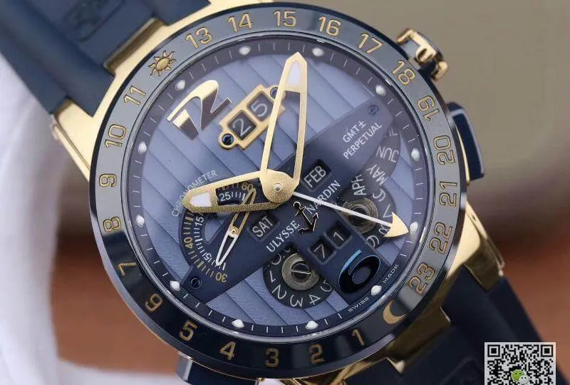 Ulysse Nardin El Toro 322-00-3 BQ All Working GMT Calendar Mechanical Watches 1:1 Best Edition Replica Watch Swiss UN-32