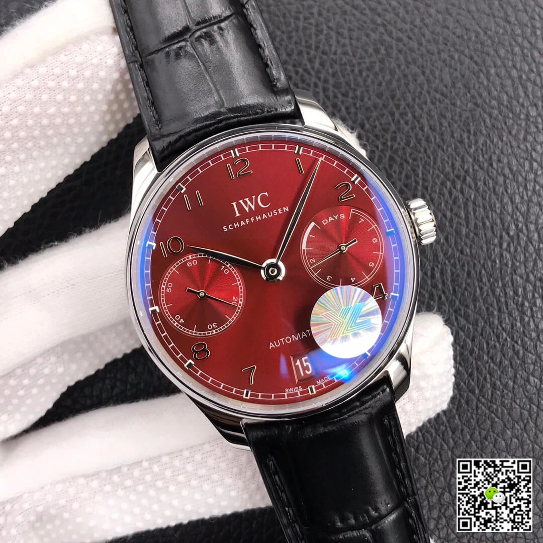 IWC Portugieser IW500714 YL Factory 1:1 Best Edition Replica Watch Black Leather Strap