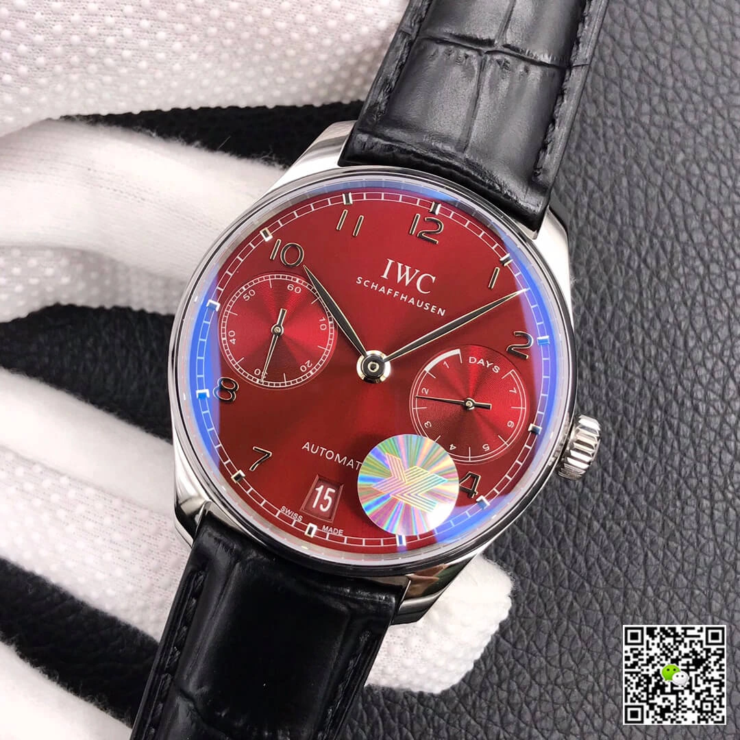 IWC Portugieser IW500714 YL Factory 1:1 Best Edition Replica Watch Black Leather Strap