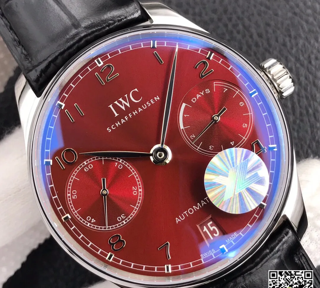 IWC Portugieser IW500714 YL Factory 1:1 Best Edition Replica Watch Black Leather Strap
