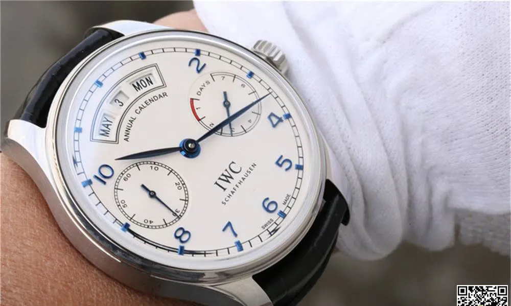 IWC Portugieser IW503501 ZF Factory 1:1 Best Edition Replica Watch Black Leather Strap
