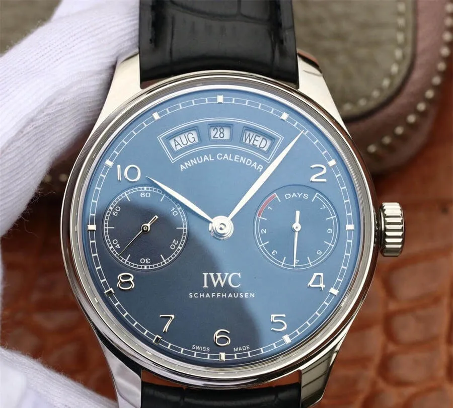 IWC Portugieser IW503502 ZF Factory 1:1 Best Edition Replica Watch Black Leather Strap
