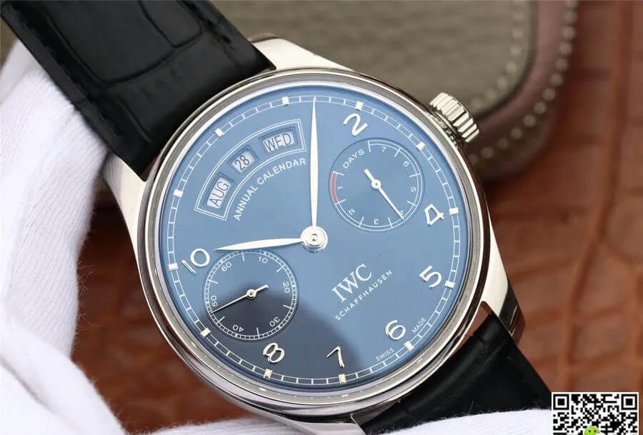 IWC Portugieser IW503502 ZF Factory 1:1 Best Edition Replica Watch Black Leather Strap