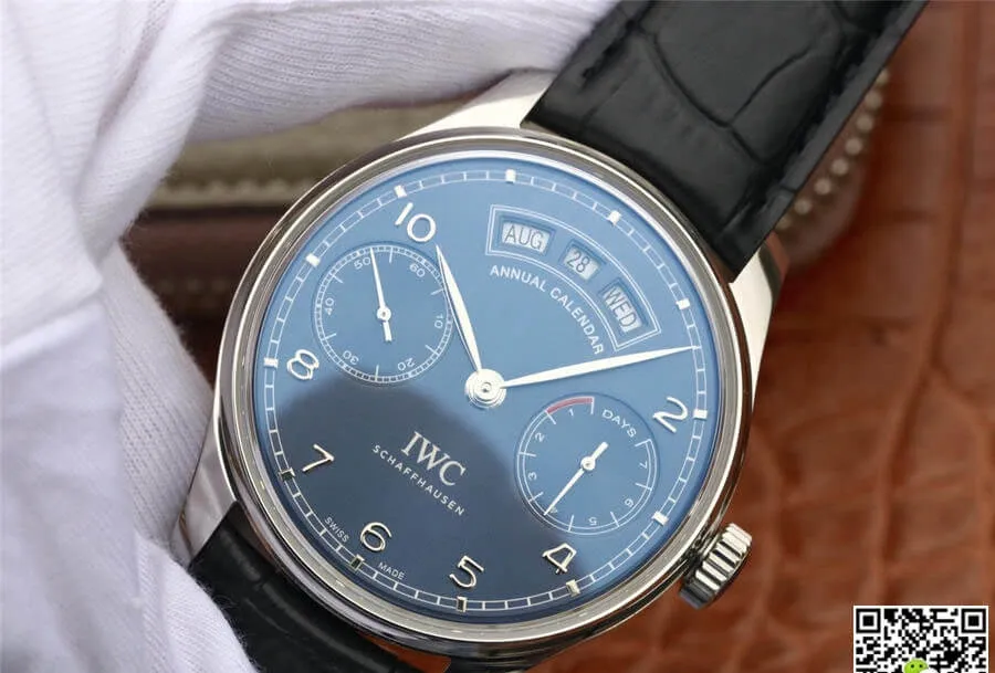 IWC Portugieser IW503502 ZF Factory 1:1 Best Edition Replica Watch Black Leather Strap