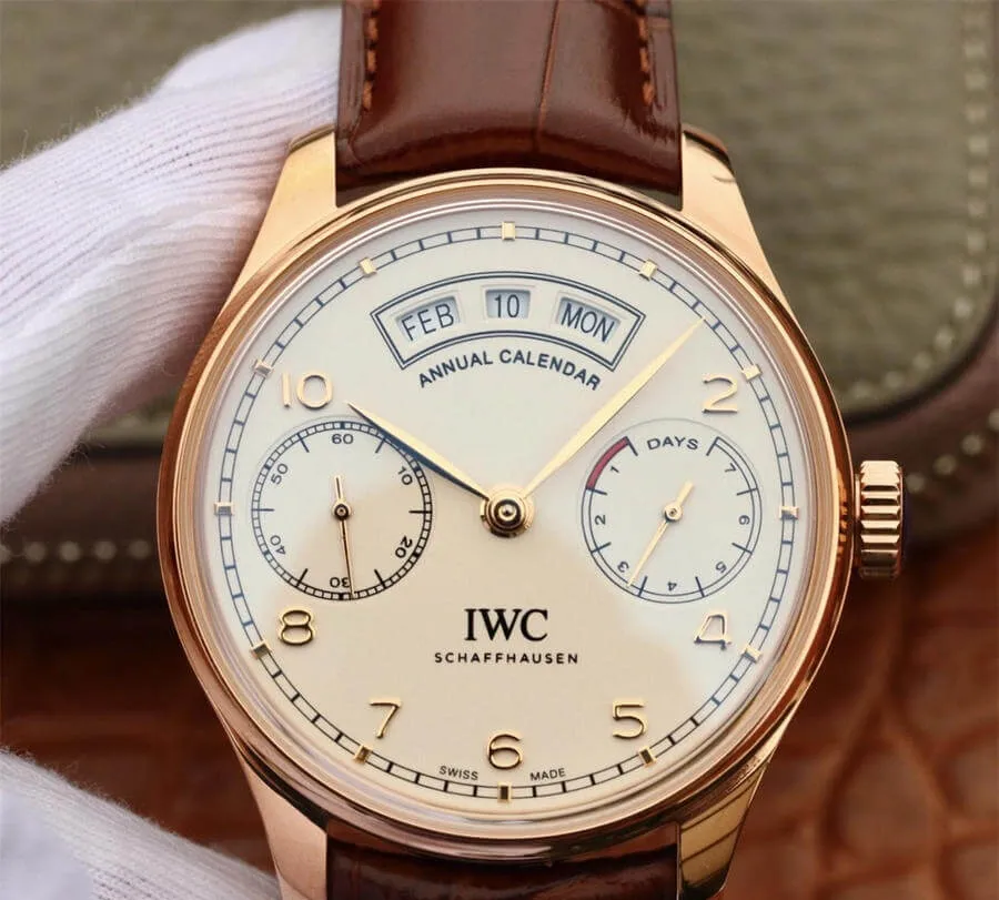 IWC Portugieser IW503504 ZF Factory 1:1 Best Edition Replica Watch Brown Leather Strap