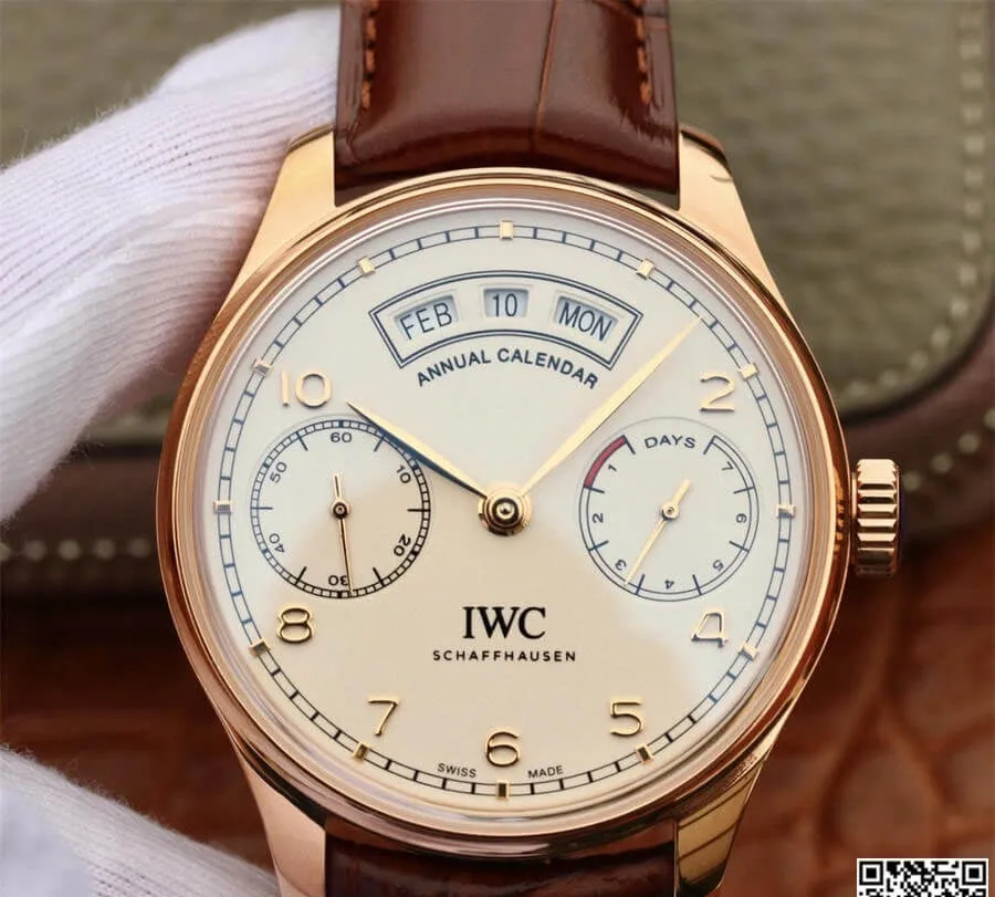 IWC Portugieser IW503504 ZF Factory 1:1 Best Edition Replica Watch Brown Leather Strap