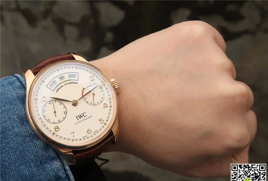 IWC Portugieser IW503504 ZF Factory 1:1 Best Edition Replica Watch Brown Leather Strap