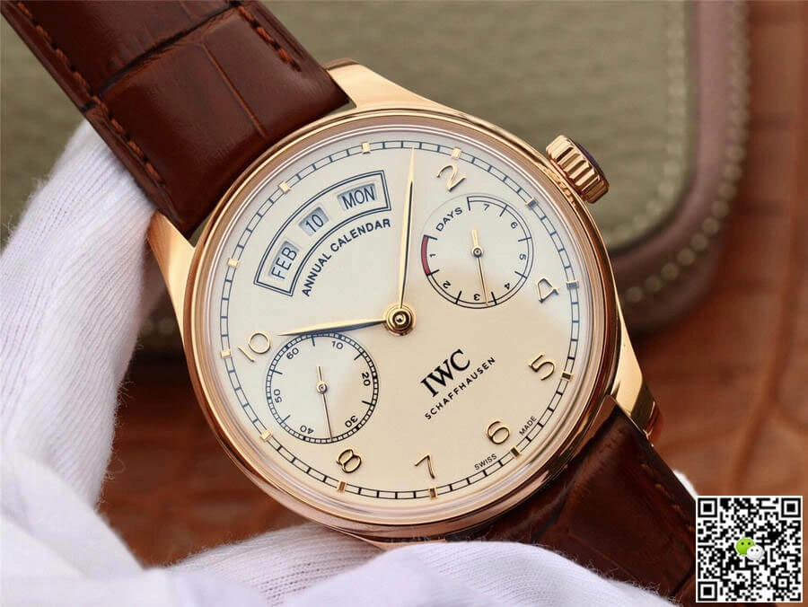 IWC Portugieser IW503504 ZF Factory 1:1 Best Edition Replica Watch Brown Leather Strap