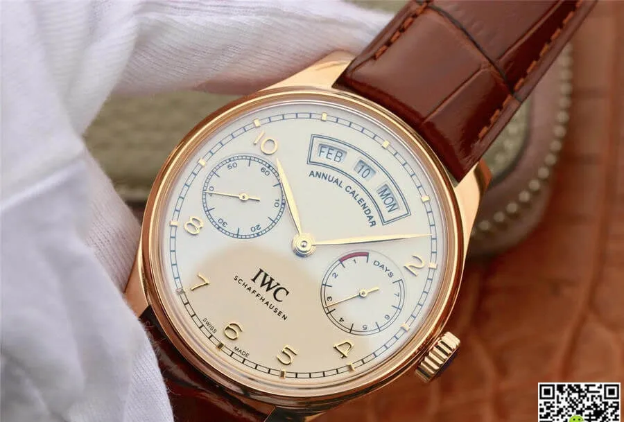 IWC Portugieser IW503504 ZF Factory 1:1 Best Edition Replica Watch Brown Leather Strap