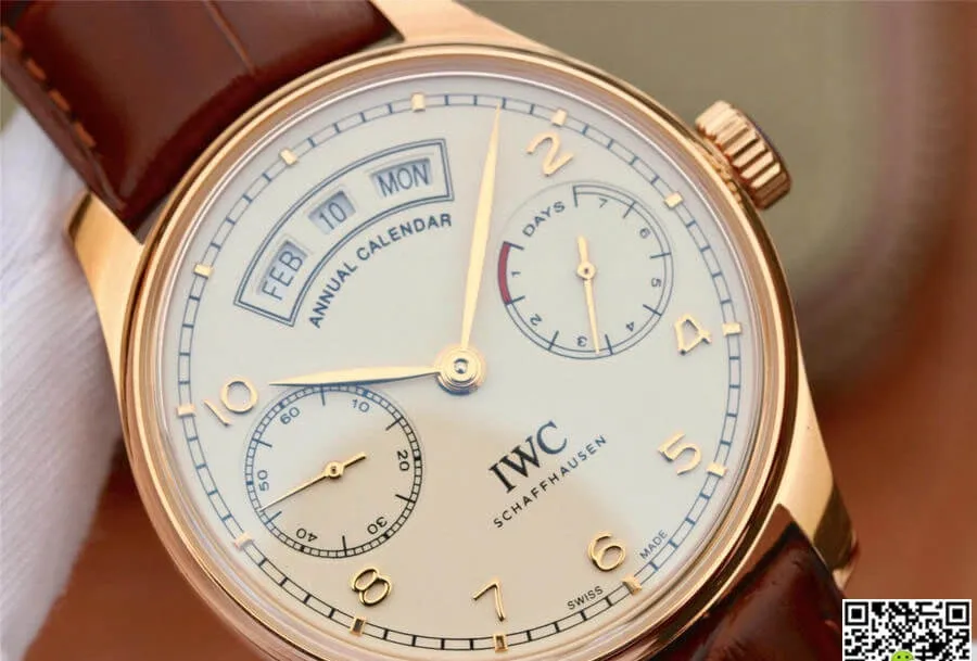 IWC Portugieser IW503504 ZF Factory 1:1 Best Edition Replica Watch Brown Leather Strap