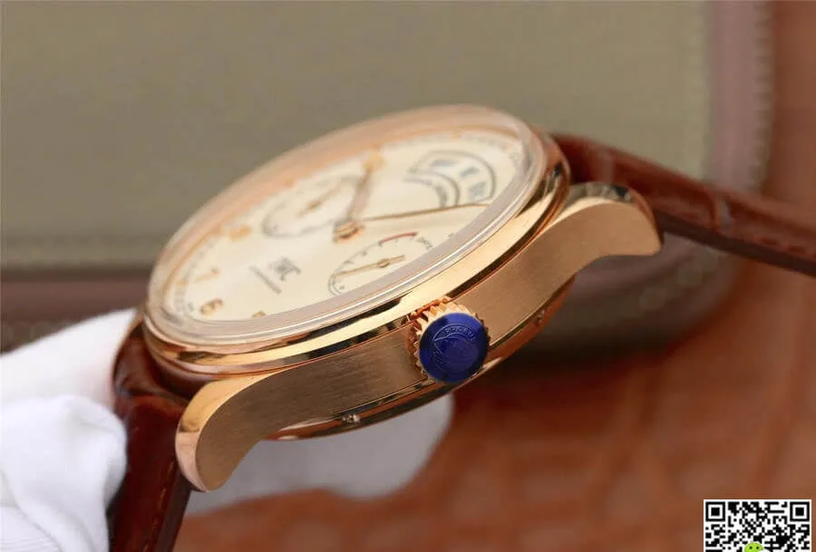 IWC Portugieser IW503504 ZF Factory 1:1 Best Edition Replica Watch Brown Leather Strap