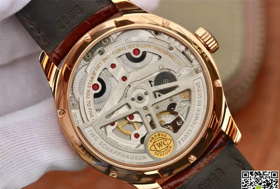 IWC Portugieser IW503504 ZF Factory 1:1 Best Edition Replica Watch Brown Leather Strap