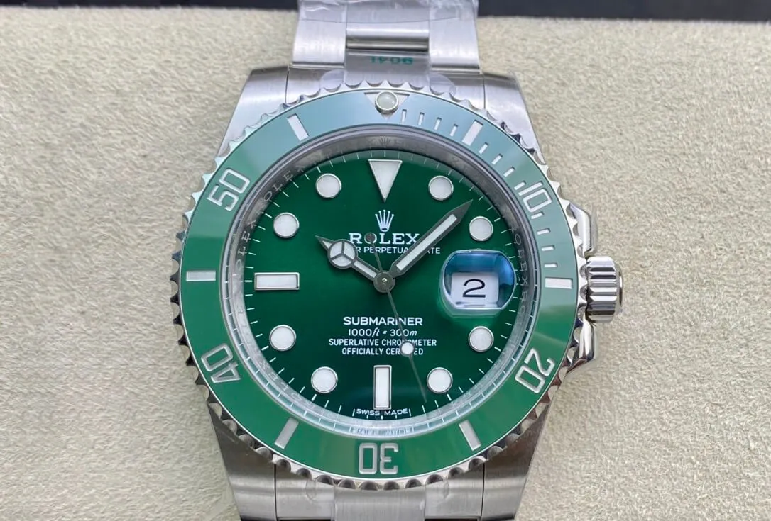 Rolex Submariner 116610LV-97200 ZF Factory 1:1 Best Edition Replica Watch Green Dial Stainless Steel Strap Swiss ETA3135