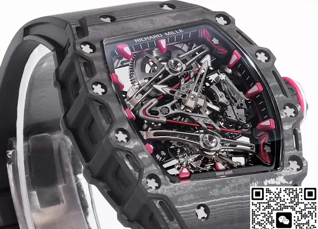 RM Factory Richard Mille RM38-02 Tourbillon Black ceramic 1:1 Best Edition Replica Watch