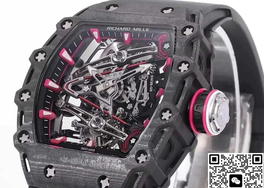 RM Factory Richard Mille RM38-02 Tourbillon Black ceramic 1:1 Best Edition Replica Watch