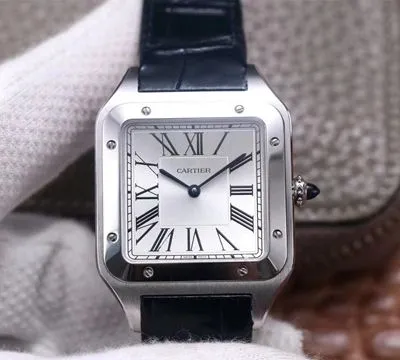 Cartier Santos WSSA0032 F1 Factory 1:1 Best Edition Replica Watch Silver Dial Swiss ETA430 MC