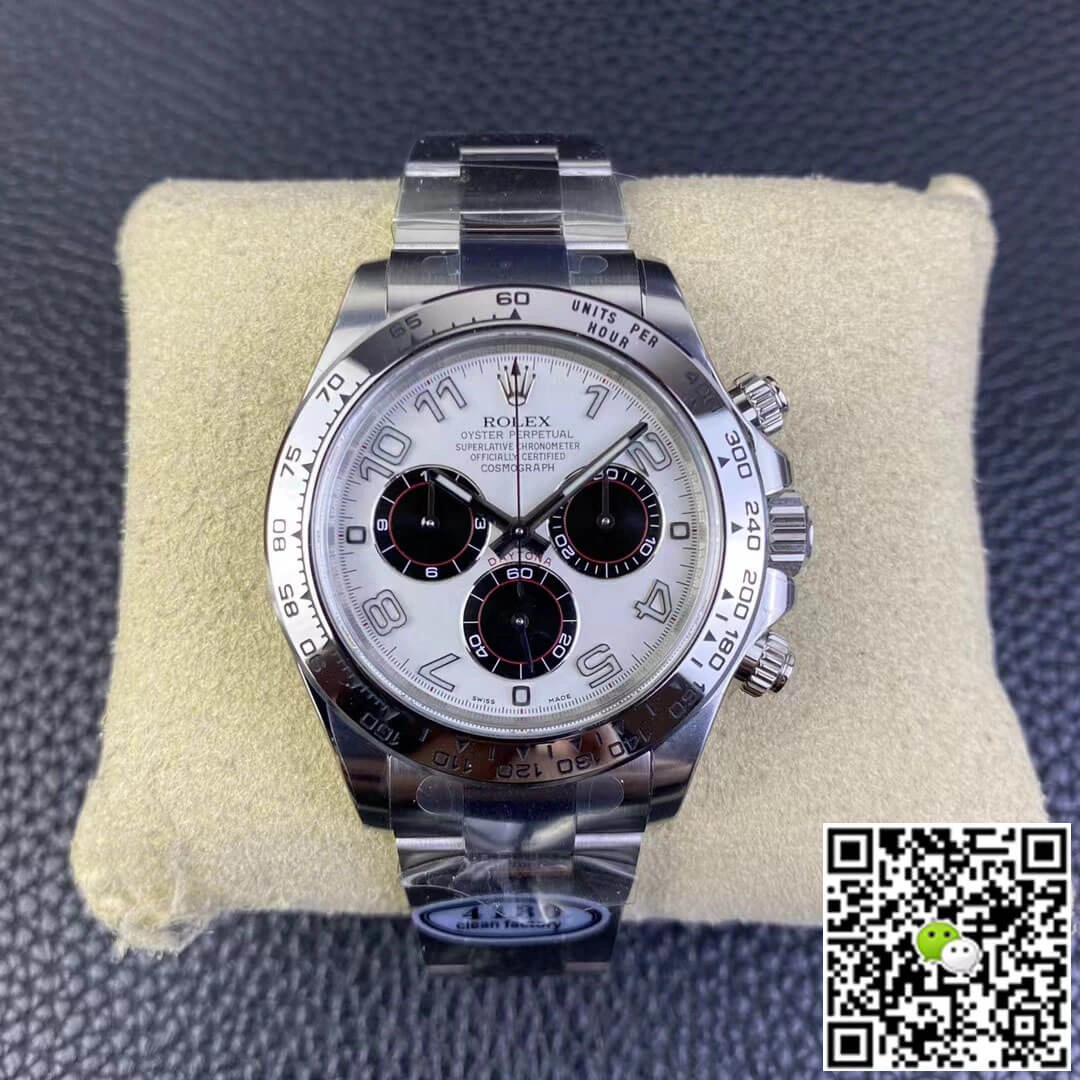 Rolex Cosmograph Daytona Clean Factory 1:1 Best Edition Replica Watch V3 Stainless Steel