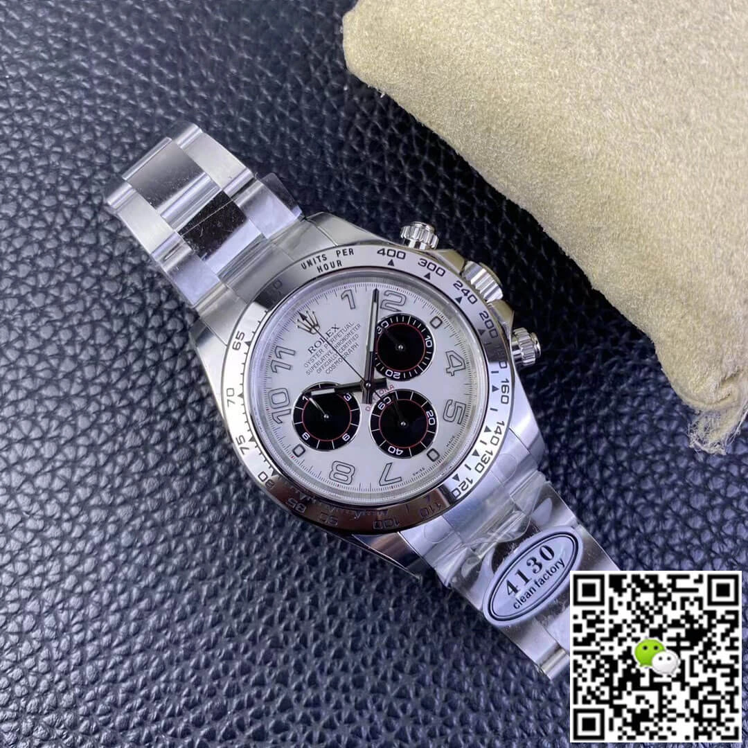 Rolex Cosmograph Daytona Clean Factory 1:1 Best Edition Replica Watch V3 Stainless Steel