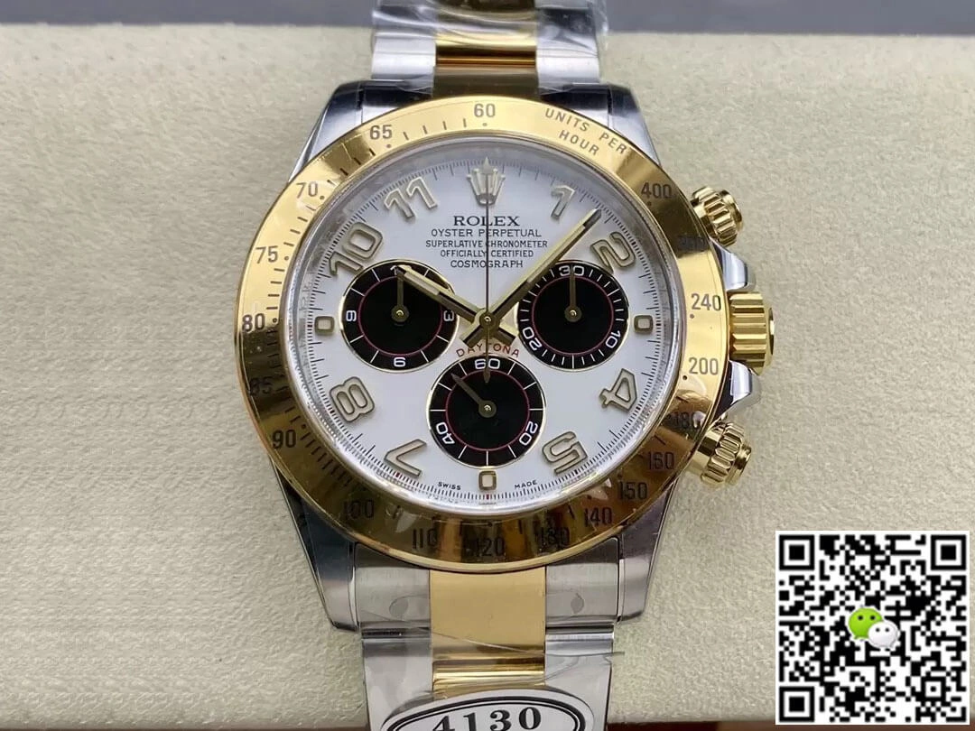 Rolex Cosmograph Daytona M116523 Clean Factory 1:1 Best Edition Replica Watch White Dial