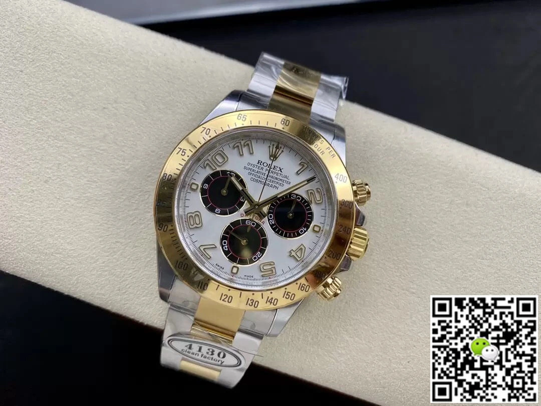 Rolex Cosmograph Daytona M116523 Clean Factory 1:1 Best Edition Replica Watch White Dial