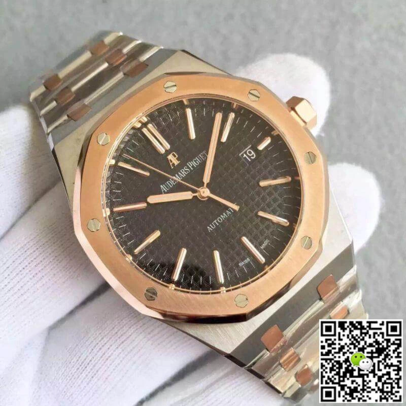 Audemars Piguet Royal Oak 15400 JF Factory 1:1 Best Edition Replica Watch Swiss ETA3120 Black Dial