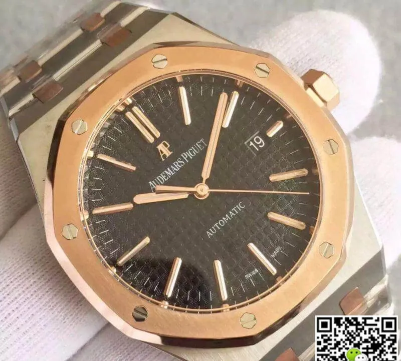 Audemars Piguet Royal Oak 15400 JF Factory 1:1 Best Edition Replica Watch Swiss ETA3120 Black Dial