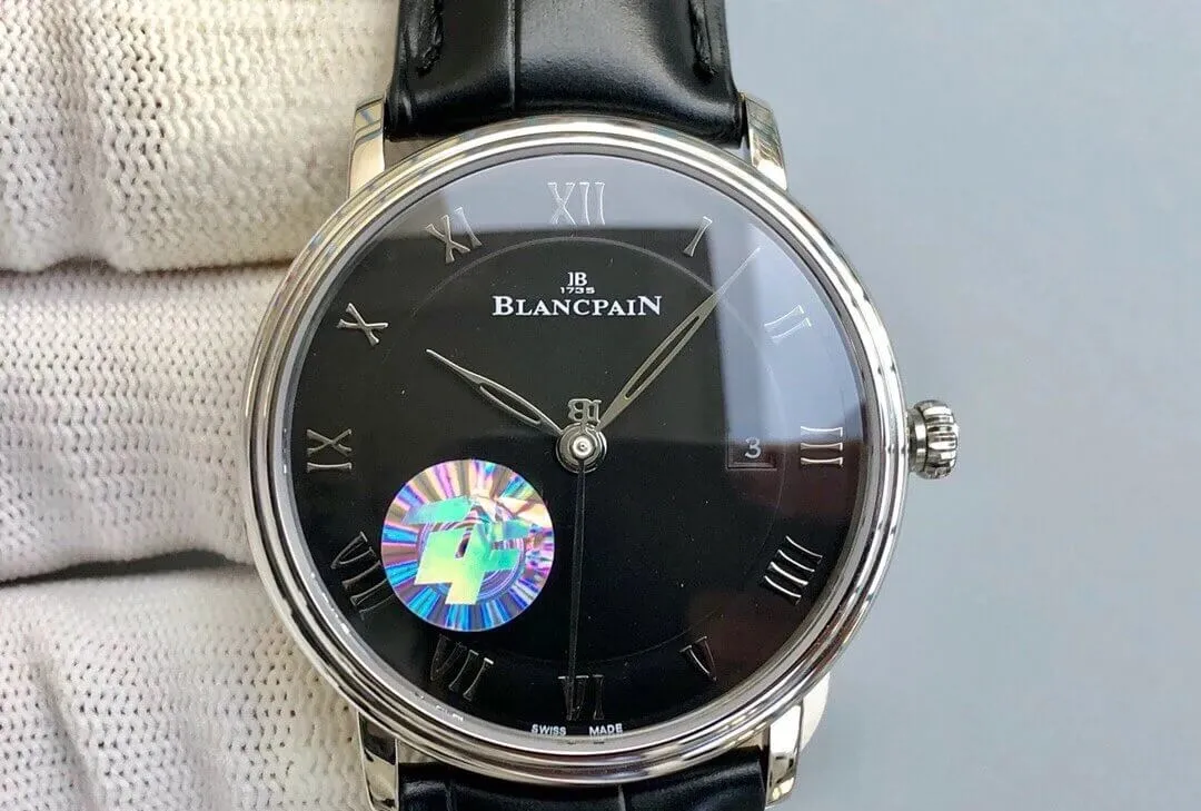 Blancpain Villeret 6551-1127-55B ZF Factory 1:1 Best Edition Replica Watch Black Strap