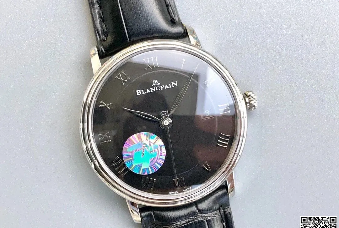 Blancpain Villeret 6551-1127-55B ZF Factory 1:1 Best Edition Replica Watch Black Strap