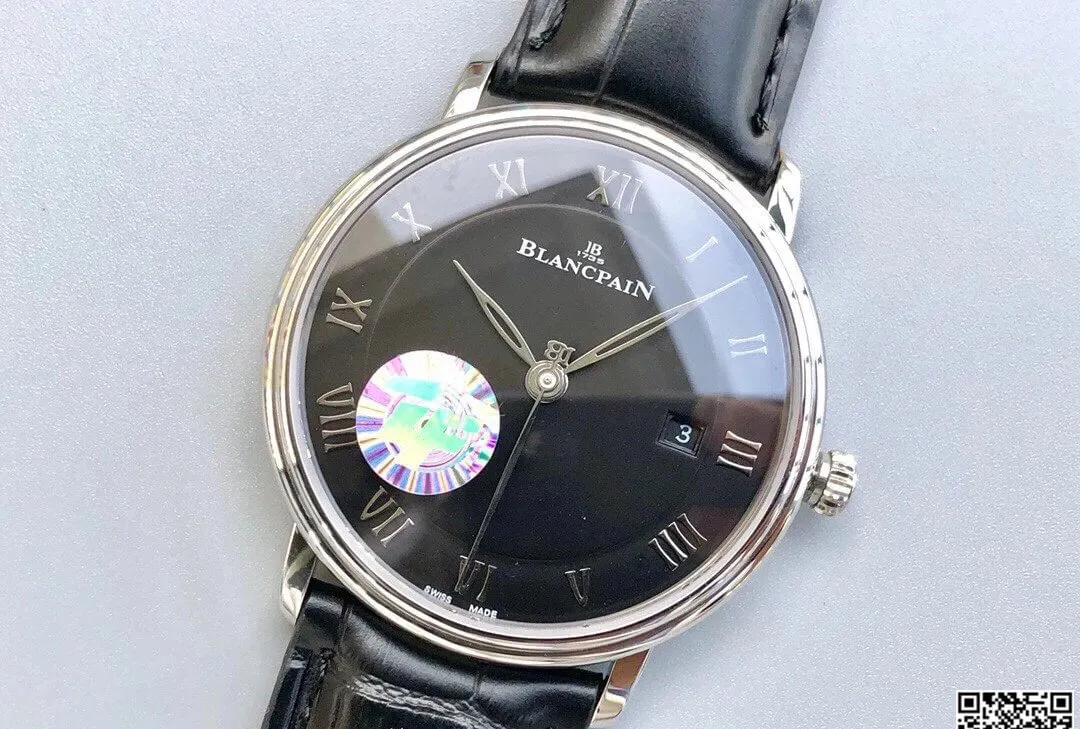 Blancpain Villeret 6551-1127-55B ZF Factory 1:1 Best Edition Replica Watch Black Strap