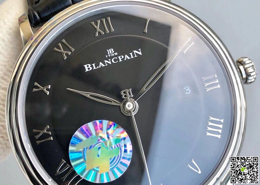 Blancpain Villeret 6551-1127-55B ZF Factory 1:1 Best Edition Replica Watch Black Strap